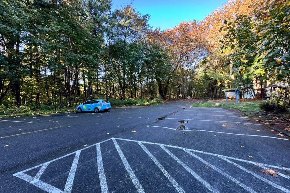 Parking lot nearest to the beach area.