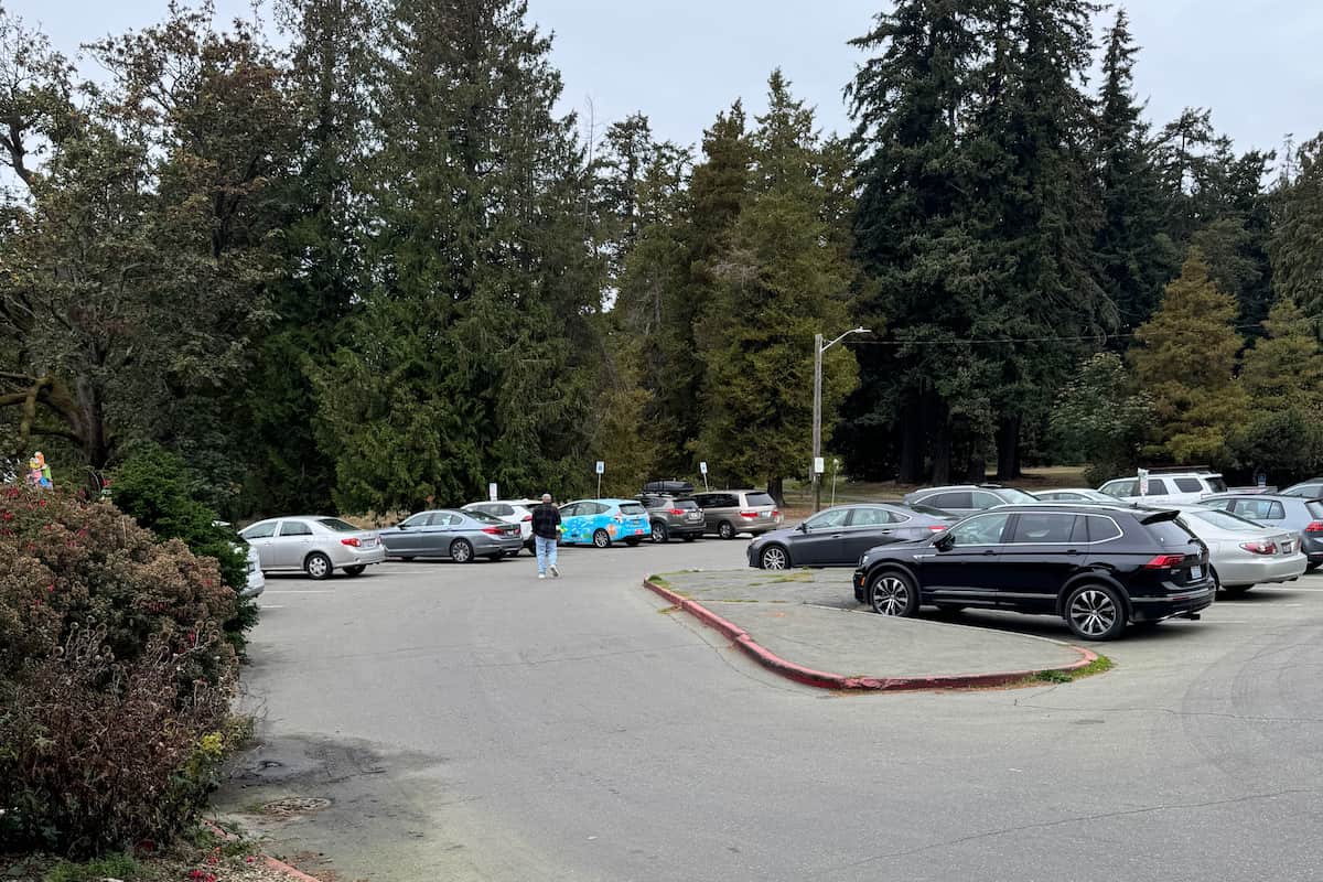 Parking lot nearest to the beach area.